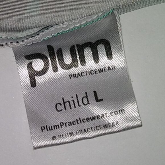 Plum Practicewear Gymnastics Leotard Abstract Aqua Maroon Size CL Child Large - Picture 4 of 4